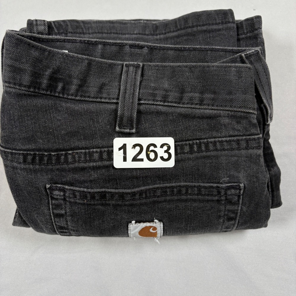 Carhartt Jeans Mens 36x34 Rugged Flex BD2804-M Black Relaxed Fit EUC - Picture 14 of 14